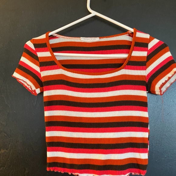 Cropped Square Neck T Shirt - Picture 1 of 3